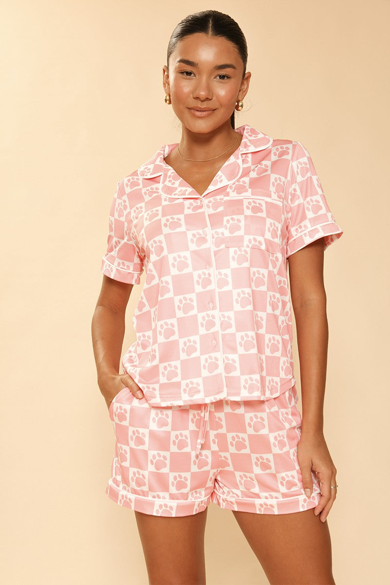 Miss Sparkling | Novelty Two Piece Pajama Set