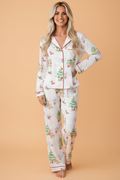 Gingerbread Christmas Pajama Set — Pink