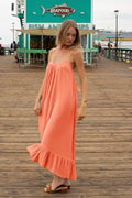 P.J. Salvage Sea You in Capri Hot Coral Dress