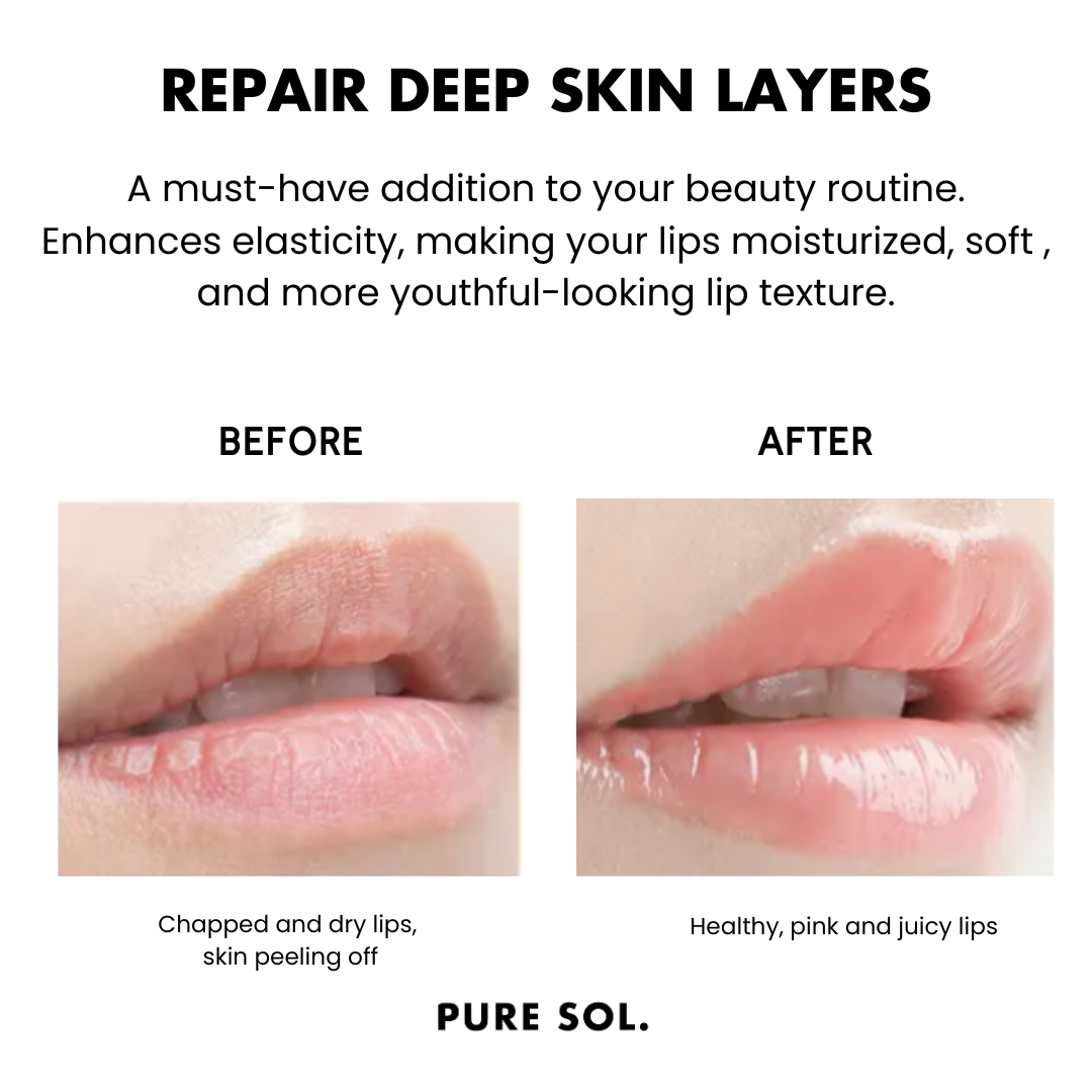 PURE SOL. Beauty Pucker Up Baby - Cherry Blossom Hydrogel Collagen Lip Mask