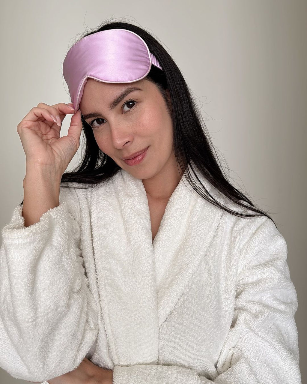 PURE SOL. Beauty Blissful Sleep 100% Mulberry Silk Sleep Eye Mask - Navy