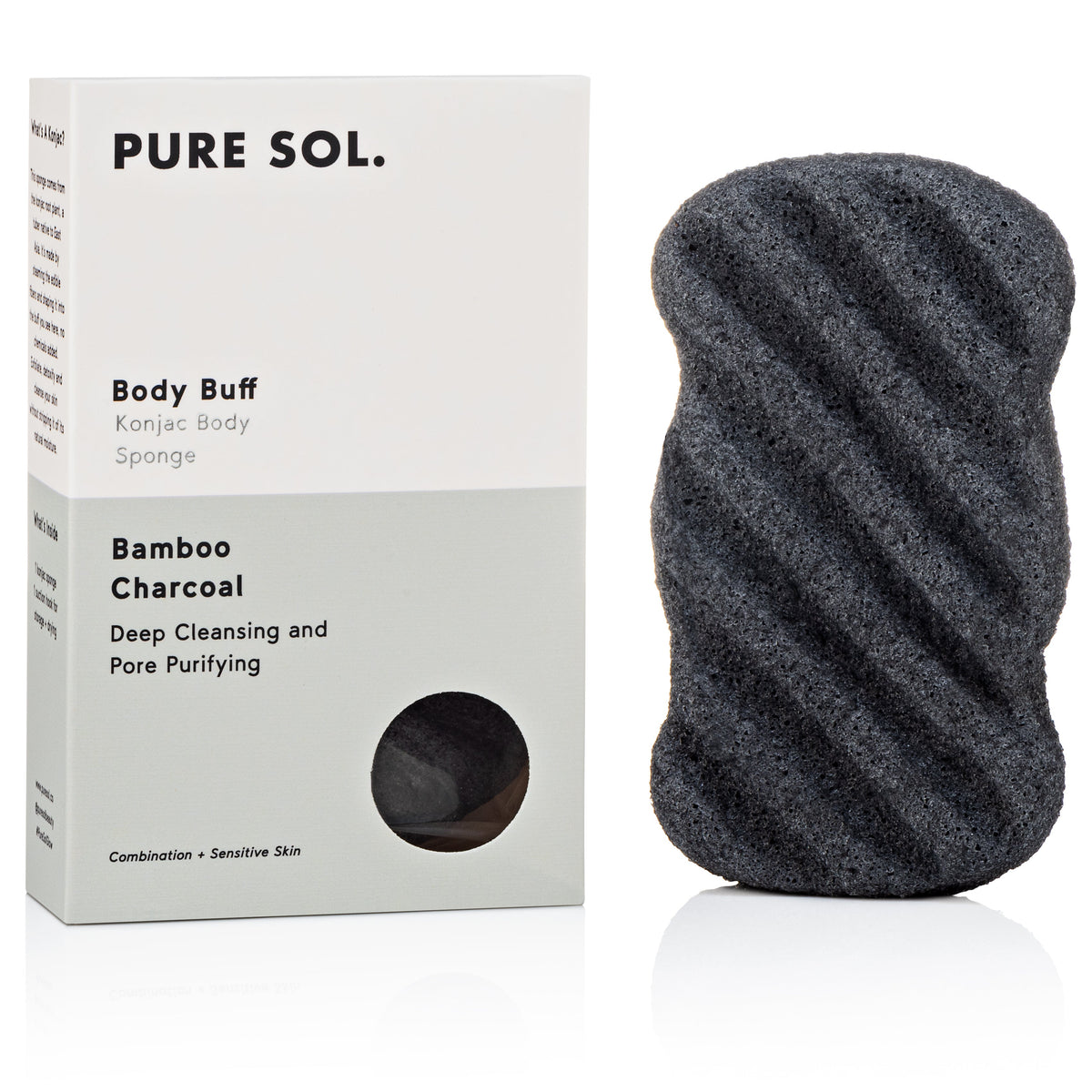 Charcoal Konjac Body Sponge